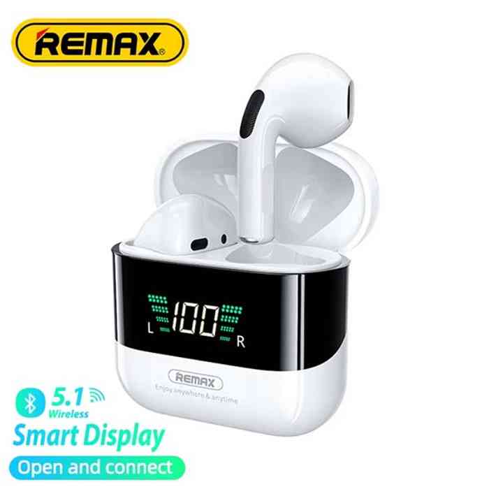 Remax TWS-10 Plus Dynamic Bluetooth Earbuds with Digital Display